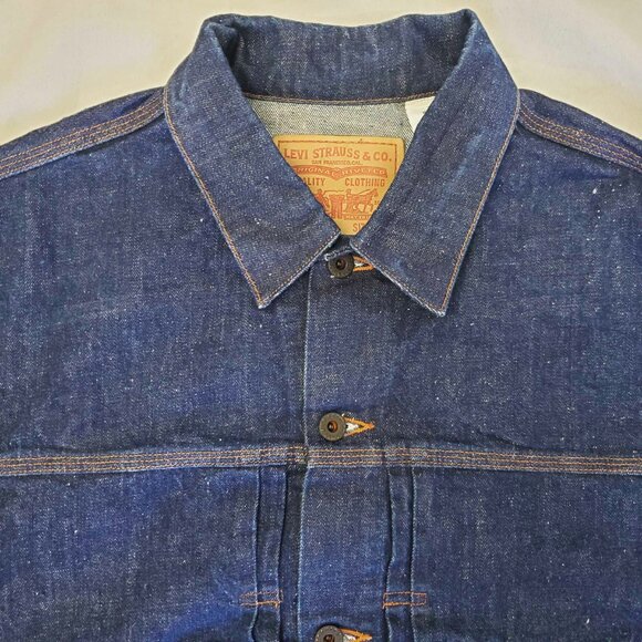 Levi's Mens Rare Limited Edition Type II Denim Chore Repro Jacket XL - Picture 5 of 10
